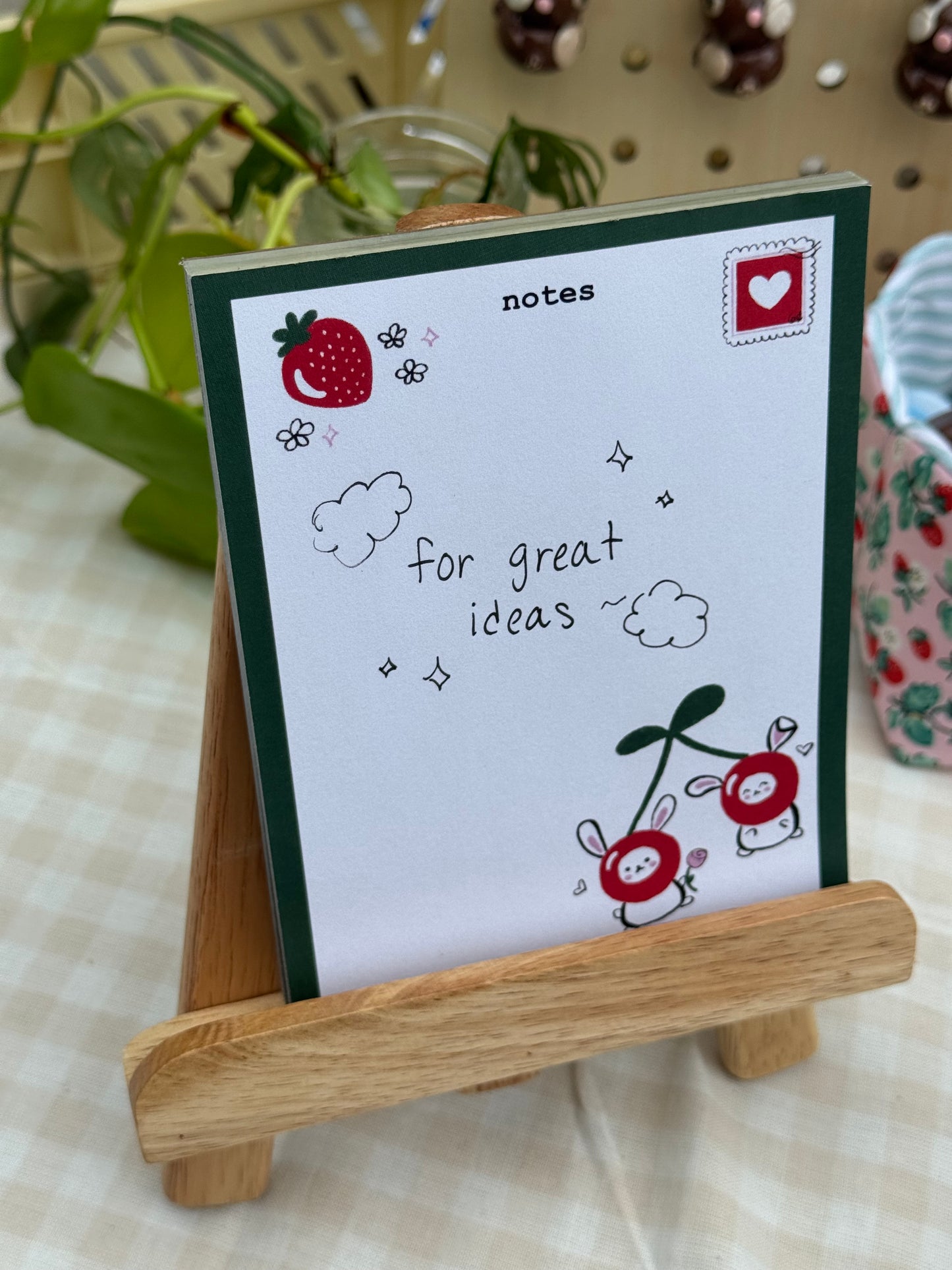 Mon & Cherie the Cherry Bunnies Memo Pad