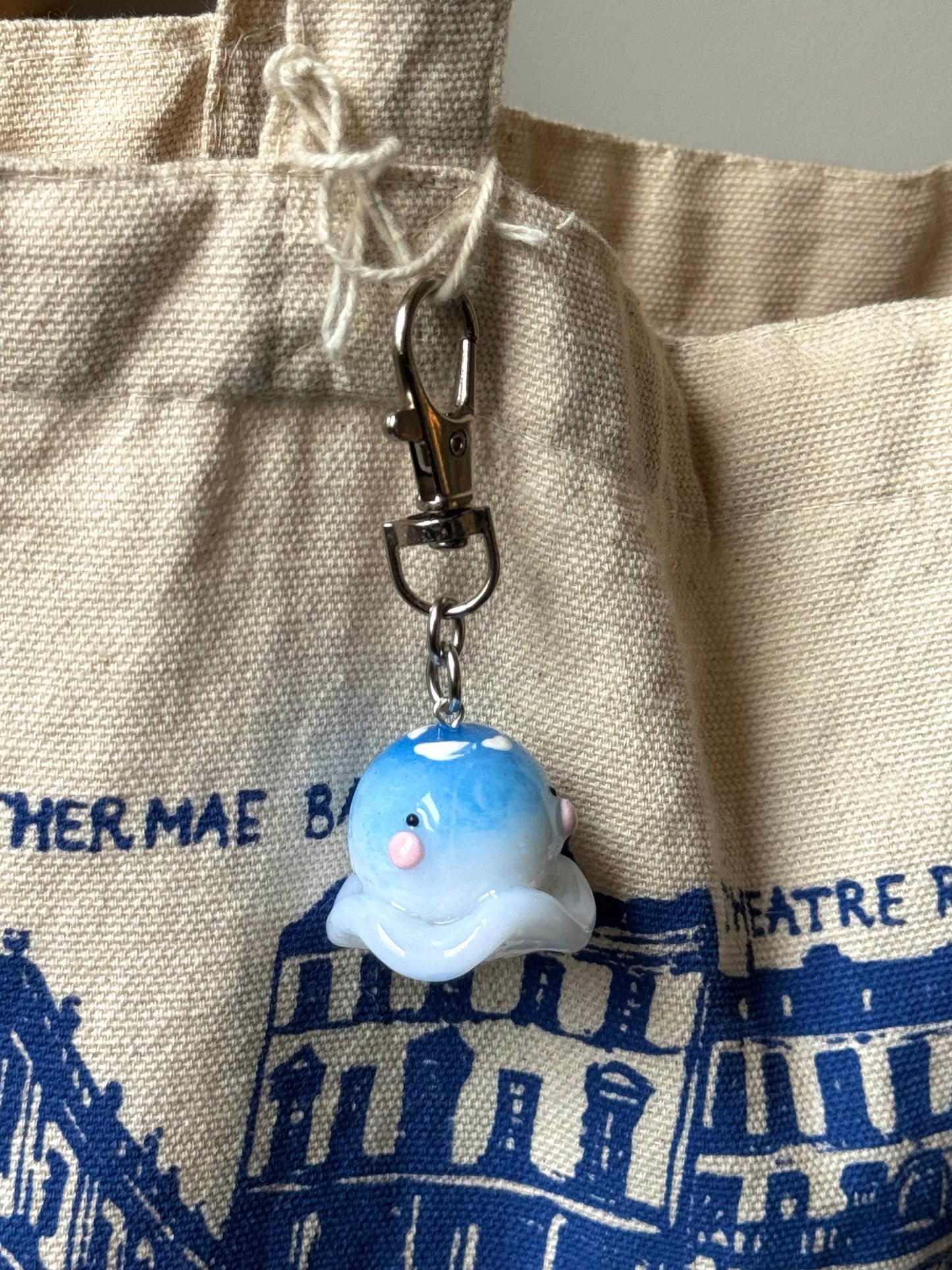 Luna the Moon Jellyfish Keychain