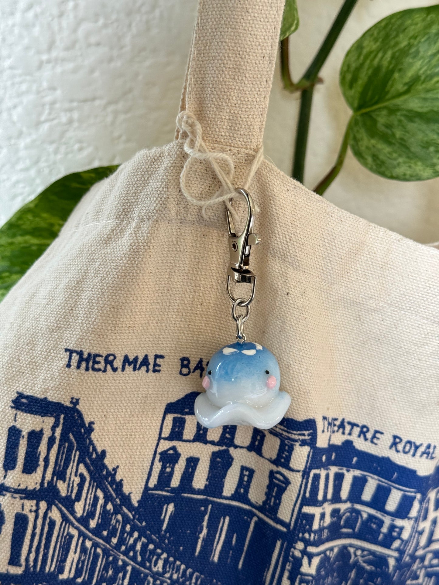 Luna the Moon Jellyfish Keychain