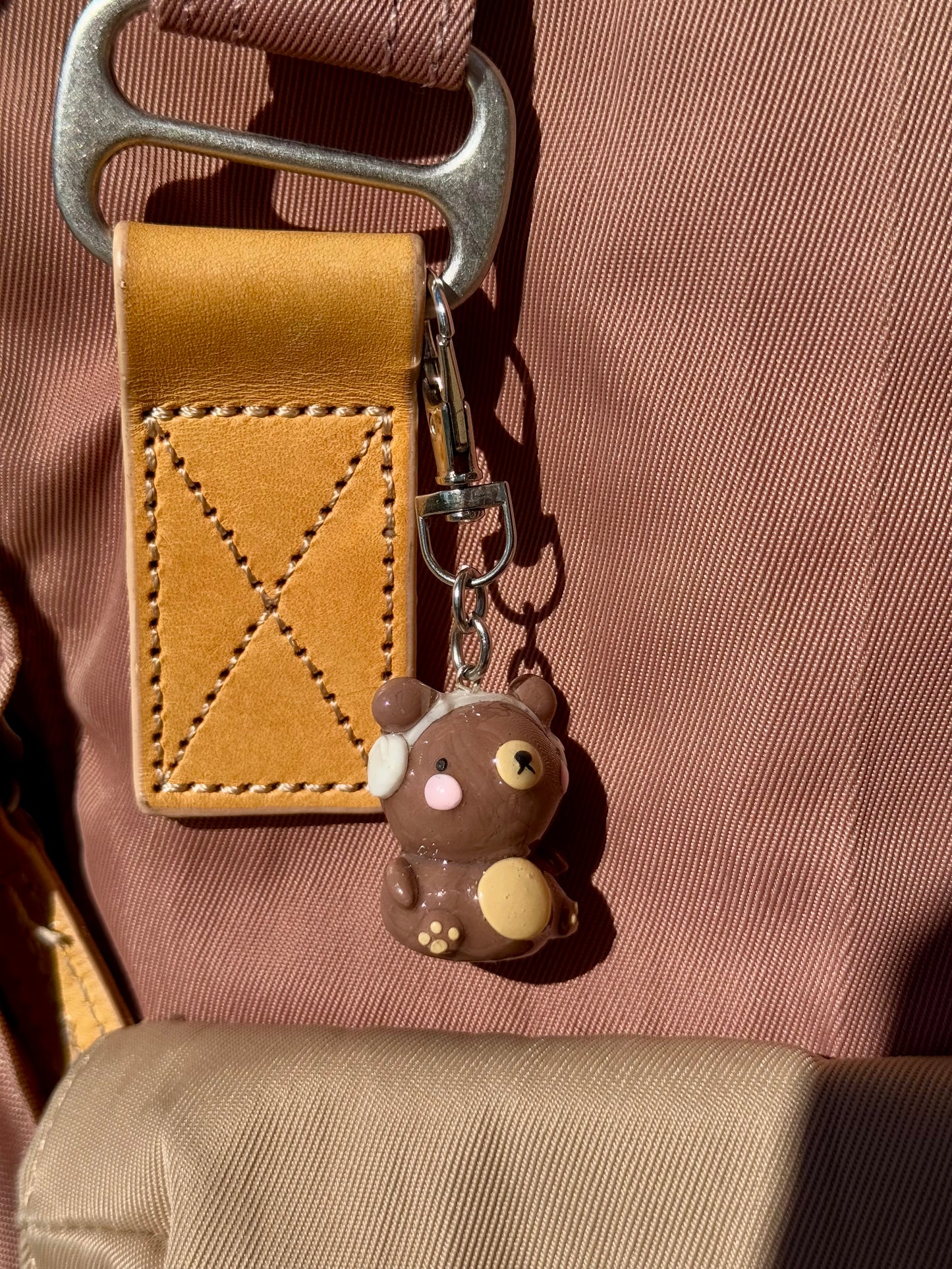 Mocha the Coffee Bear Keychain