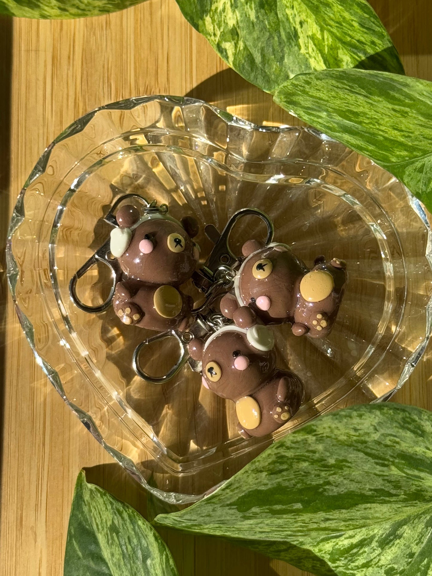 Mocha the Coffee Bear Keychain