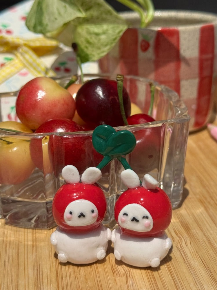 Mon & Cheri the Cherry Bunnies Desk Buddy