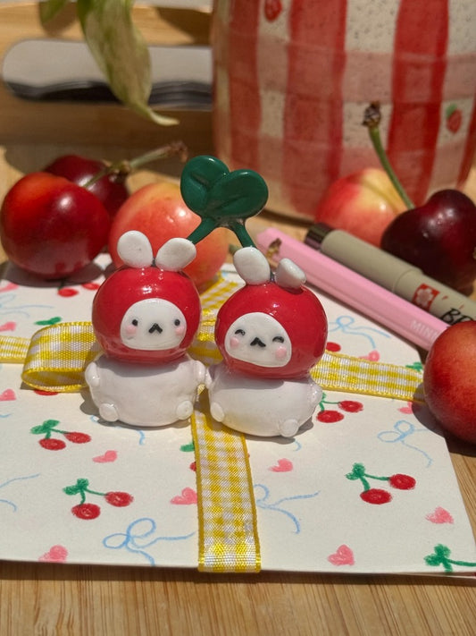 Mon & Cheri the Cherry Bunnies Desk Buddy